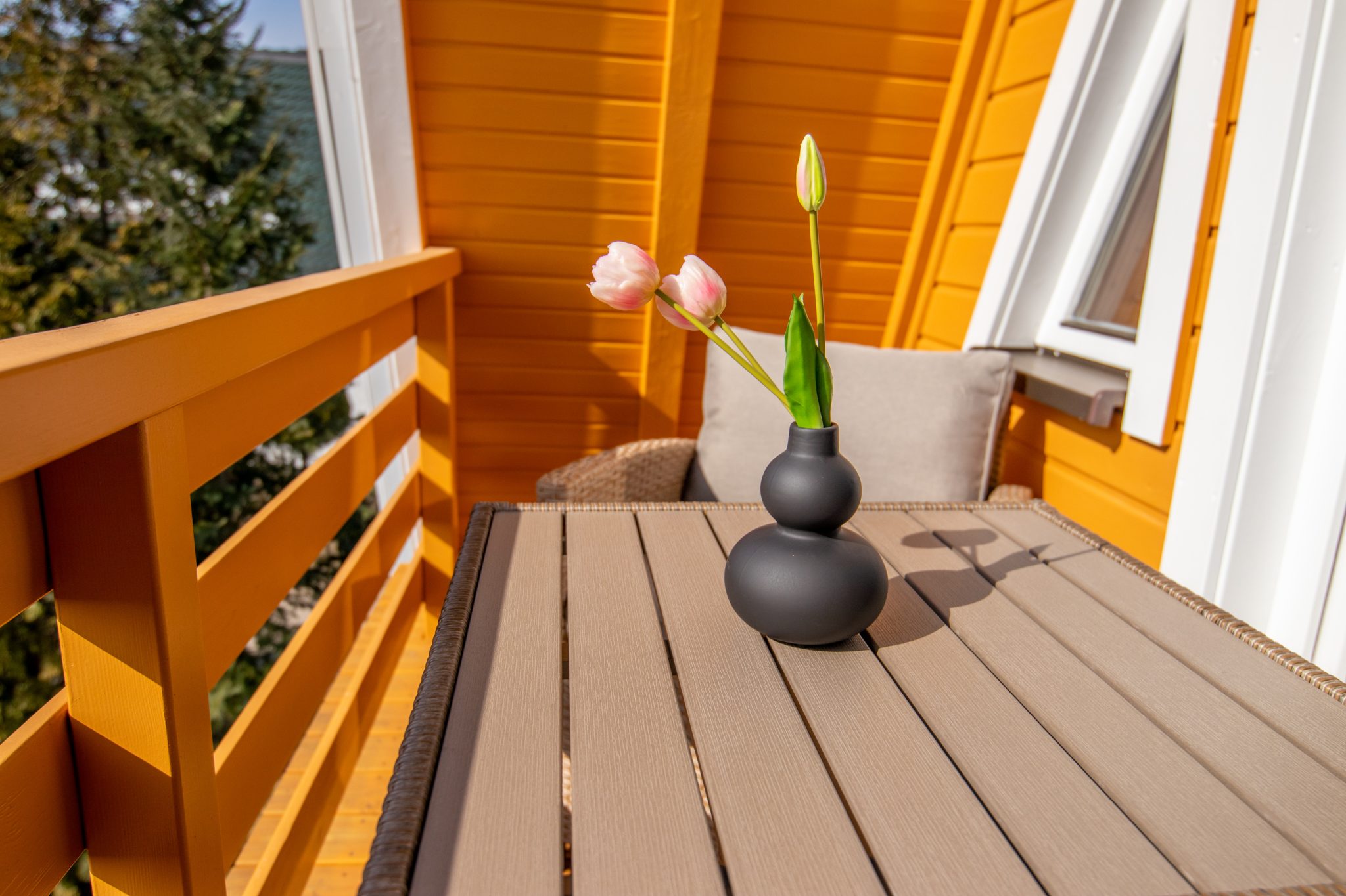 Finnhütte Backbord - Balkon